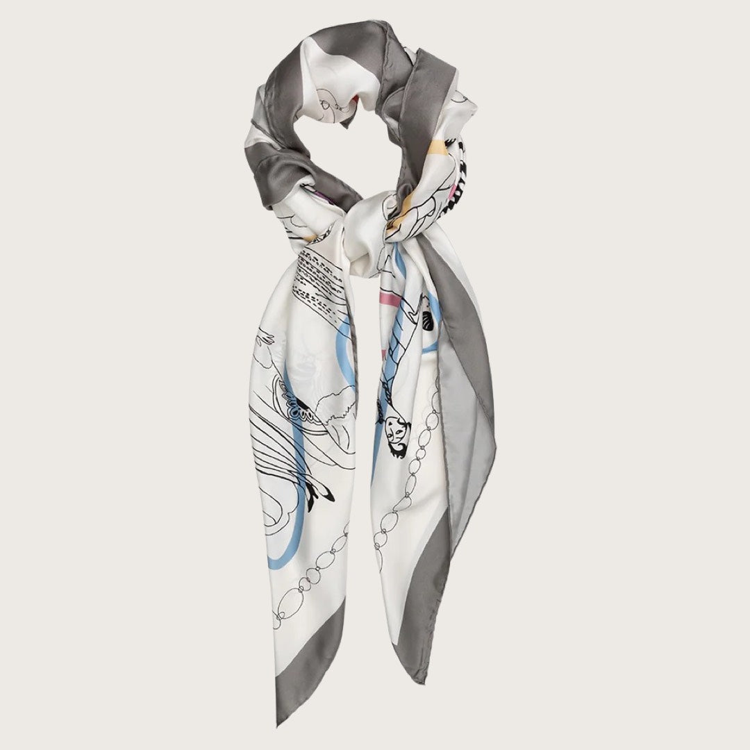 Silk Scarf 140 30’s Fashion