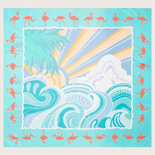 Silk Scarf 140 Waves