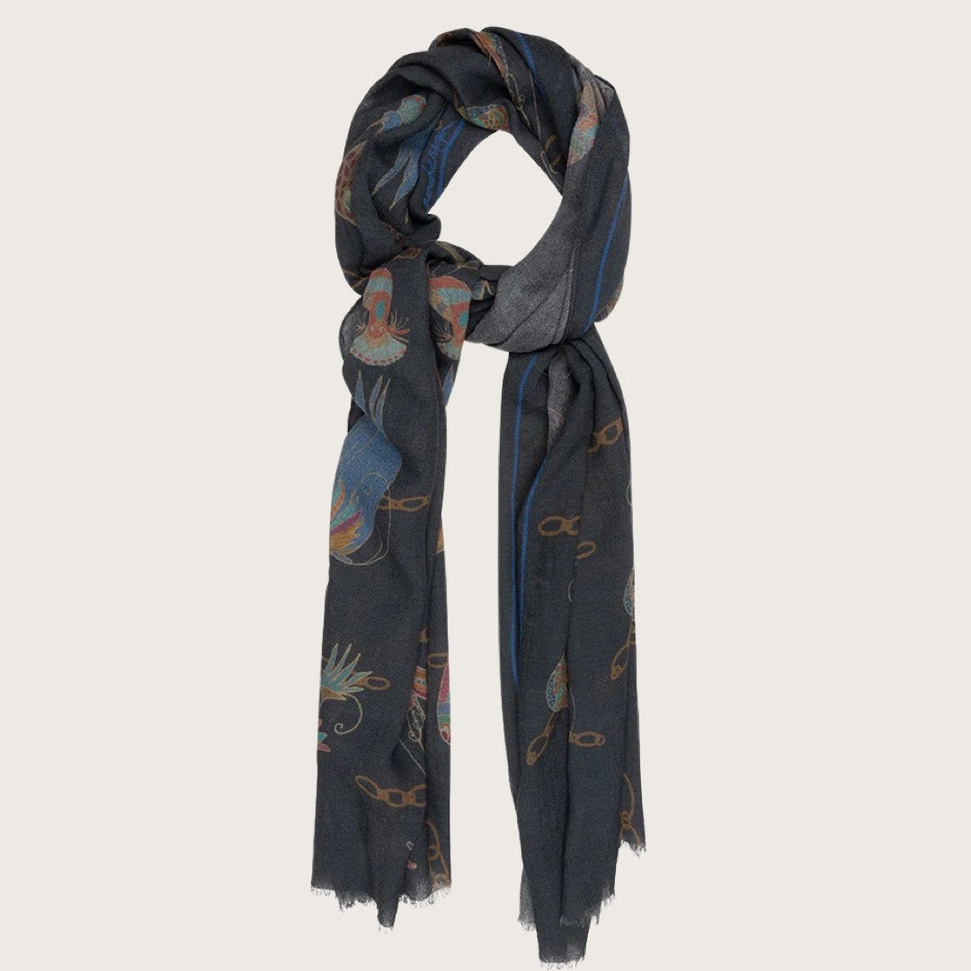 Cashmere/Silk Shawl Bird Chain