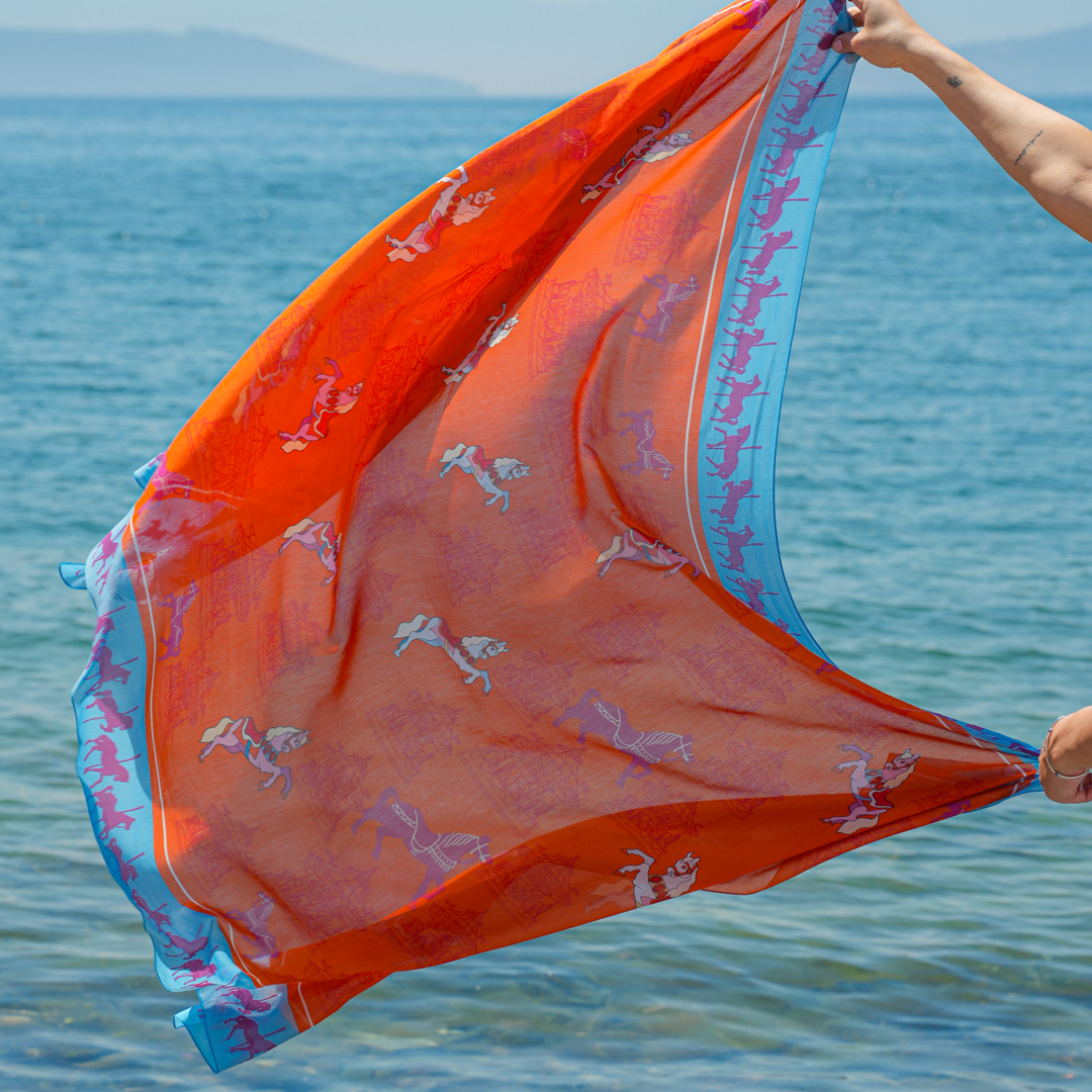 Silk/Cotton Sarong Horses