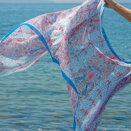 Silk/Cotton Sarong Cheetahs